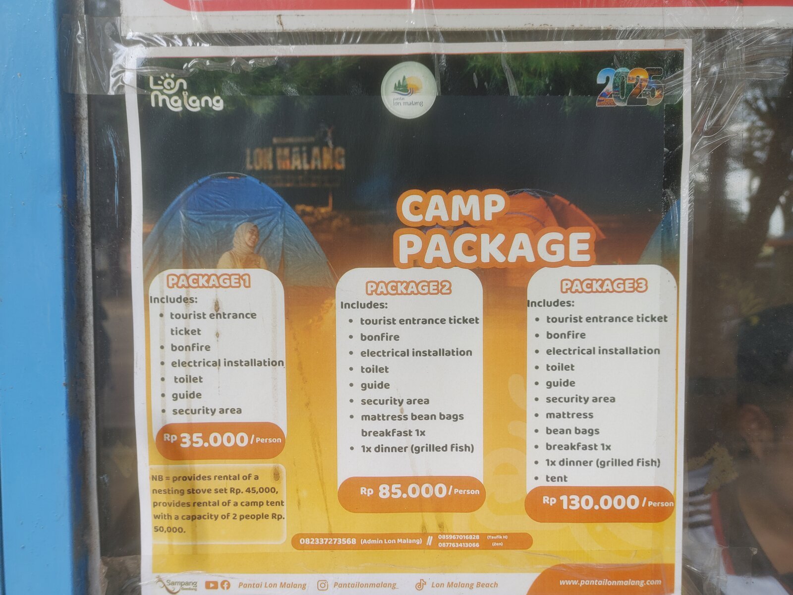 Papan Resmi Rincian Camp Package